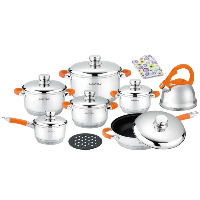 Cooking Pots Cookware Set Induction Base Cookware Set Pink Nonstick Kitchenware Set Julia M LifeStyles