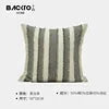 Striped Linen Cotton Jacquard Sofa Pillow Cushion Cover Modern Luxury Throw Pillow case Living Room Decor Hotel Supplies Julia M LifeStyles