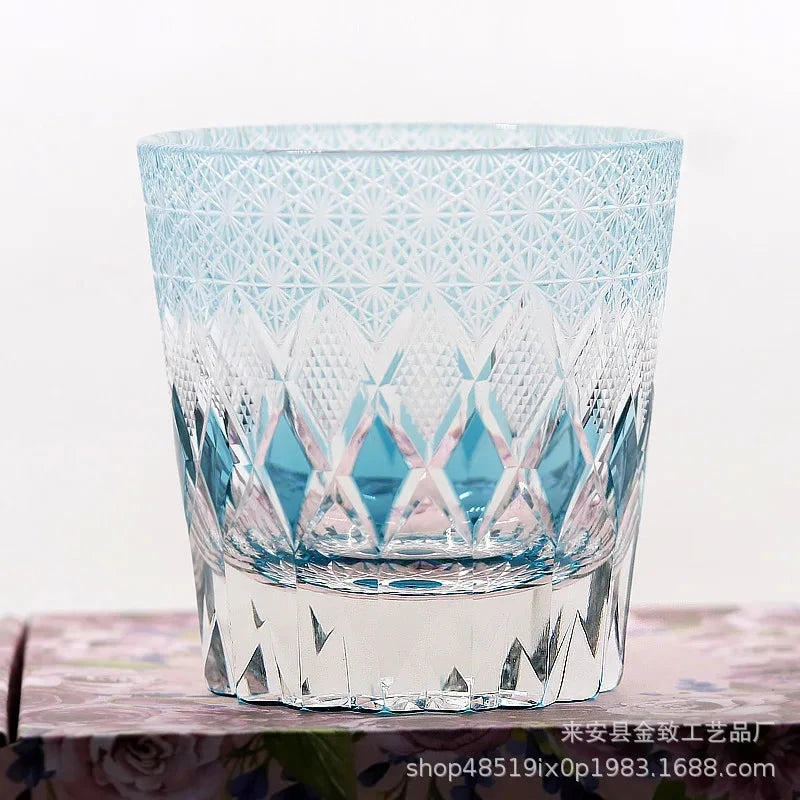 Classic Design Whiskey Wine Beer Water Cup Hand-Carved Foreign Shot Glass with Luxury Gift Box Julia M LifeStyles