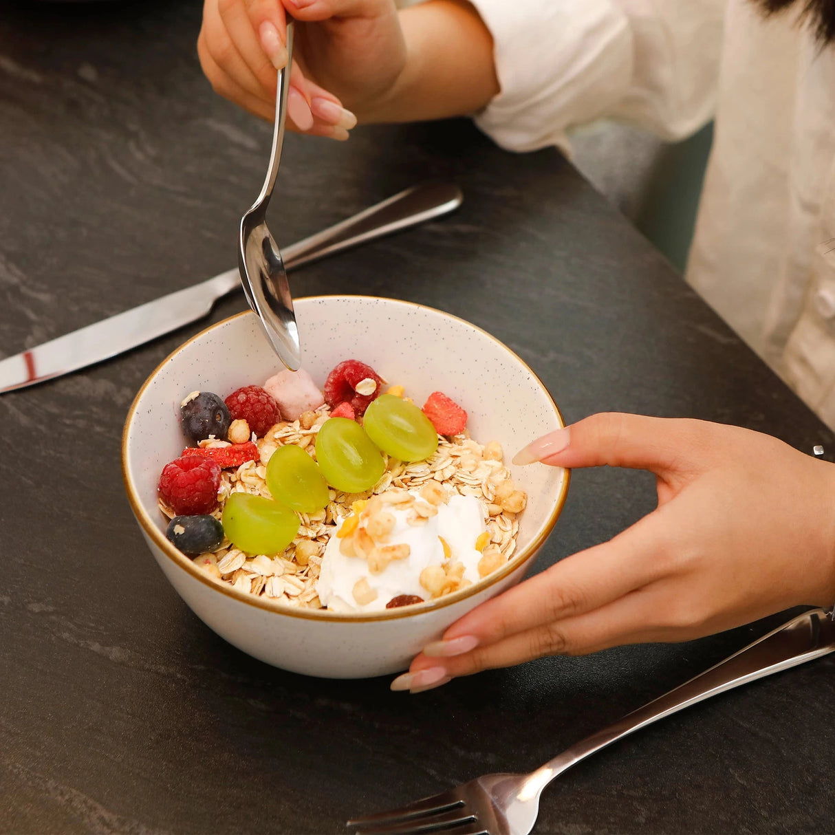 Luxury Reactive Glaze Matte White Ceramic Dinnerware Set Julia M LifeStyles