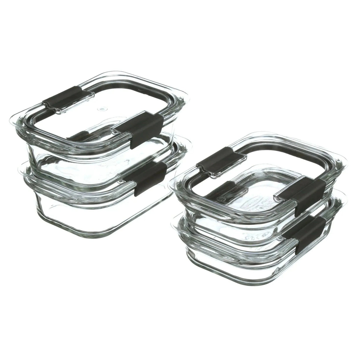 Set of 4 Glass Food Storage Containers with Latching Lids Freezer Safe for Home Kitchen Use for Back to School Julia M LifeStyles