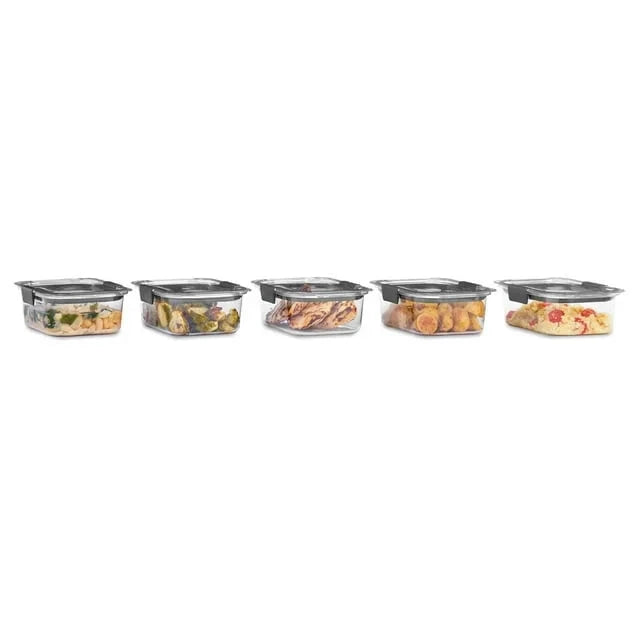DB 3.2 Cup Food Storage Containers 5 Pack BPA Free Leak-Proof Clear Tritan Plastic Heated Kitchen Organizer Julia M LifeStyles