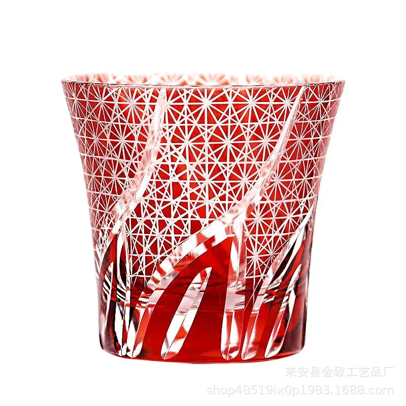 Classic Design Whiskey Wine Beer Water Cup Hand-Carved Foreign Shot Glass with Luxury Gift Box Julia M LifeStyles