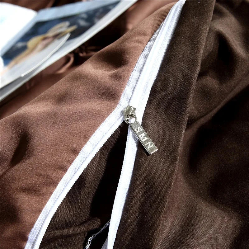 American Styles Pleated Washed Silk 3 Pieces Duvet Cover Set Wedding Julia M LifeStyles