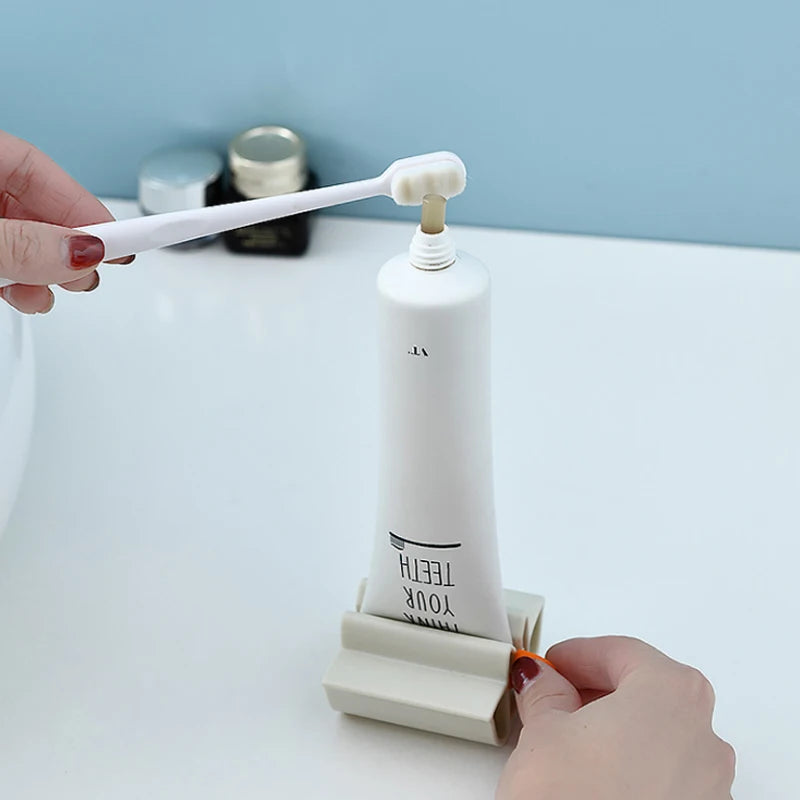 New Bathroom Accessories Toothpaste Squeezer Tooth Paste Dispenser Tube Squeezer Facial Cleanser Press Rolling Holder for Kids - Julia M LifeStyles