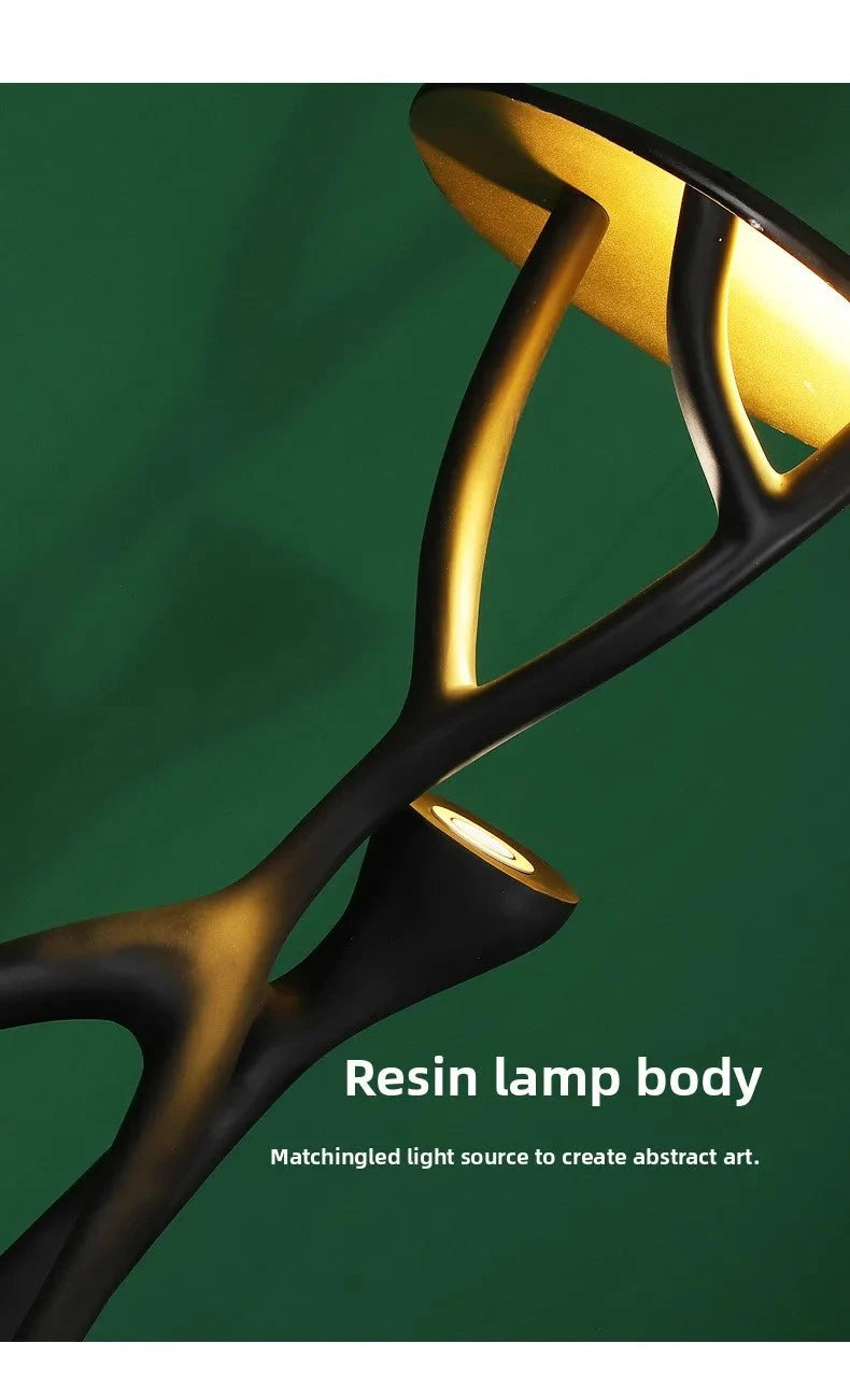 Nordic Modern LED Floor Lamp - Elegant Resin Design for Home and Hospitality Julia M LifeStyles