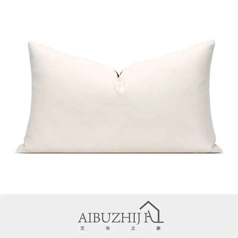AIBUZHIJIA Luxury Safety Buckle Decoration Tassel Pendant Sofa Cushion Cover Decorative Pillow Case for Home Decor