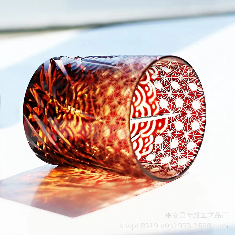 Classic Design Whiskey Wine Beer Water Cup Hand-Carved Foreign Shot Glass with Luxury Gift Box Julia M LifeStyles