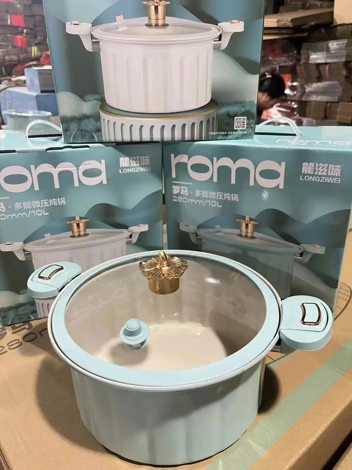 Large Capacity Non-Stick Multi-Functional Micro-Pressure Cooking Pot Julia M Home & Kitchen