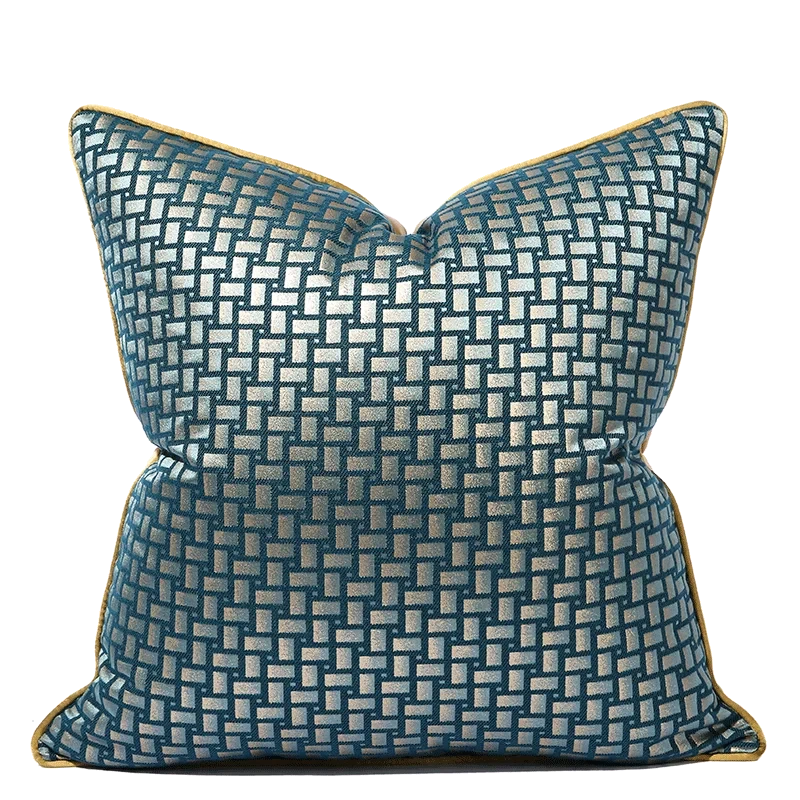 Geometric Luxury Green Pillow Covers 18x18 Inch Farmhouse Decorative Throw Pillow Covers for Home Decor Julia M LifeStyles