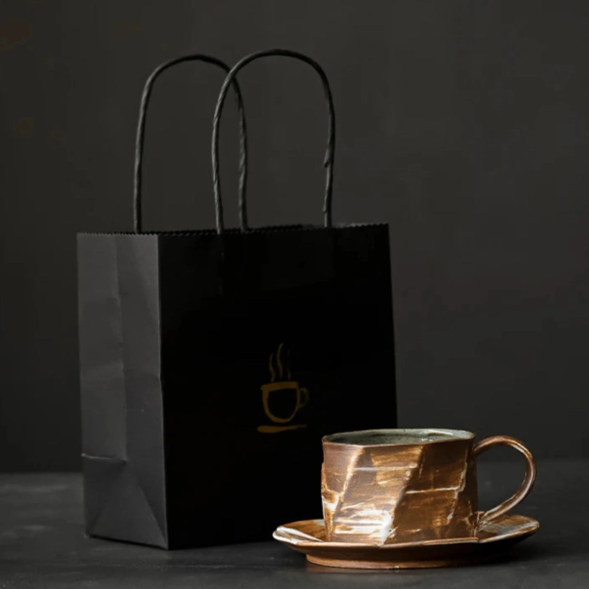 Elegant Ceramic Coffee Mug with Lid and Spoon - Eco-Friendly Gift Set Julia M LifeStyles