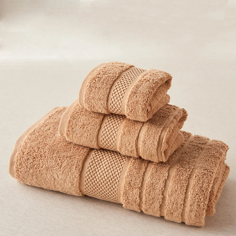 pure cotton Bath Towel face Towels Egyptian cotton High-end hotel thickened wash towel SPA Towel set Strong water absorption - Julia M LifeStyles
