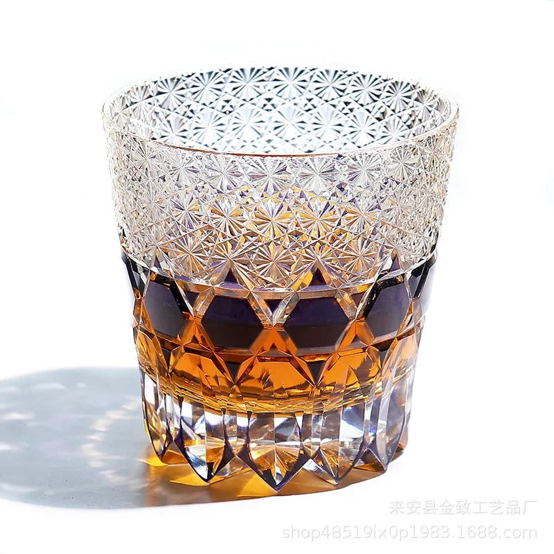 Classic Design Whiskey Wine Beer Water Cup Hand-Carved Foreign Shot Glass with Luxury Gift Box Julia M LifeStyles