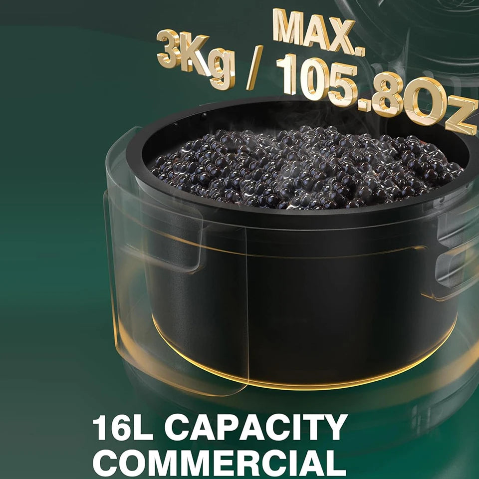 Boba Cooker Commercial Boba Pot 16L Automatic Pearl Tapioca Cooker for Boba Tea & Bubble Tea & Milk Tea Touchscreen Julia M LifeStyles