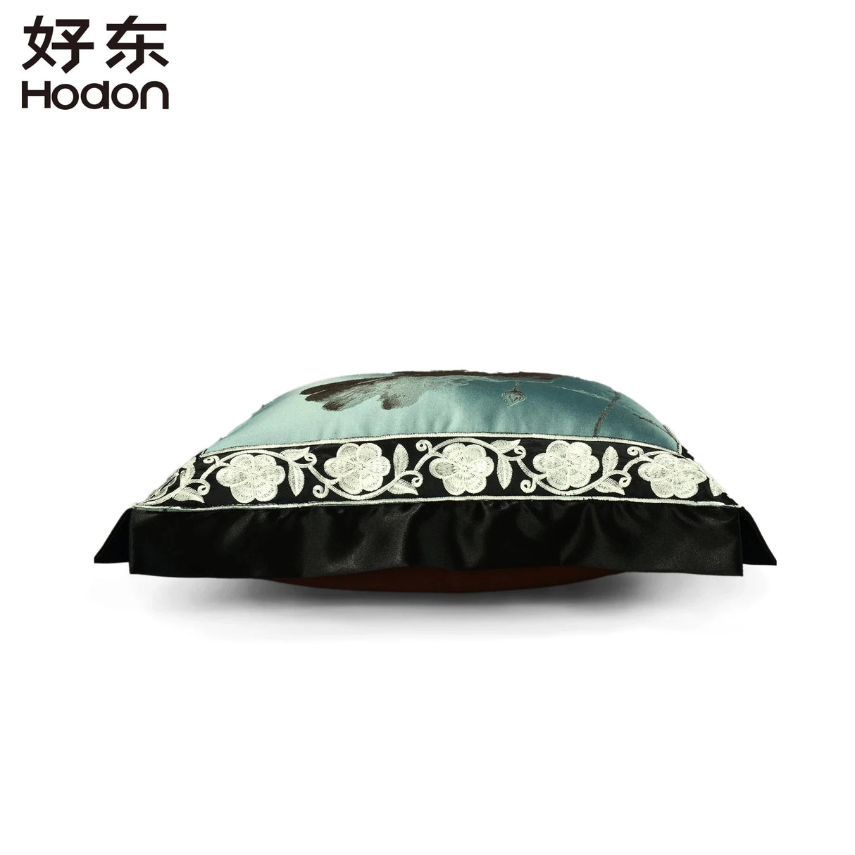 Hodon Chinese Style Black Blue High-Precision Ink Painting Style Square Light Luxury Home Decoration Pillowcase Julia M LifeStyles