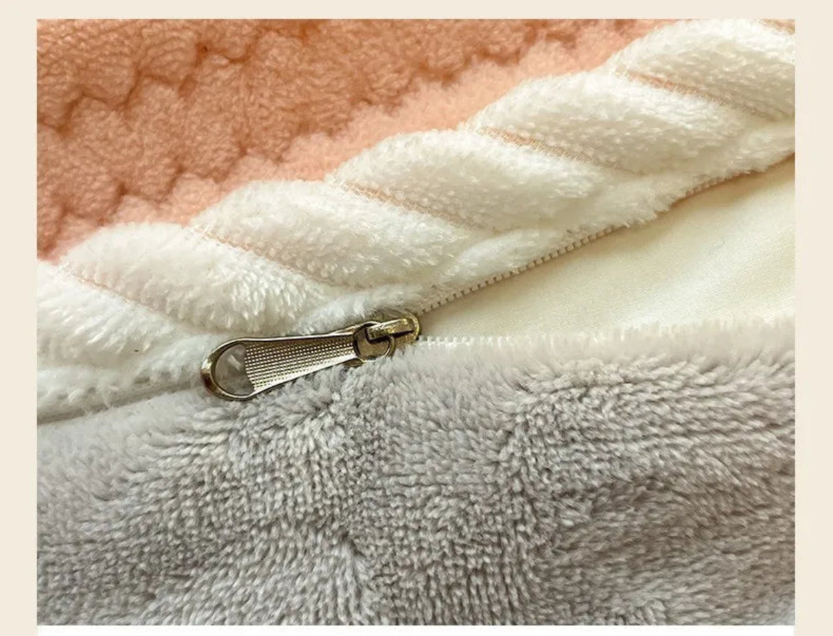 2025 New Winter Four-Piece Set Class Thickened Milk Velvet Quilt Cover Coral Velvet Bed Sheets Dormitory Fitted Three-Piece Set - Julia M LifeStyles