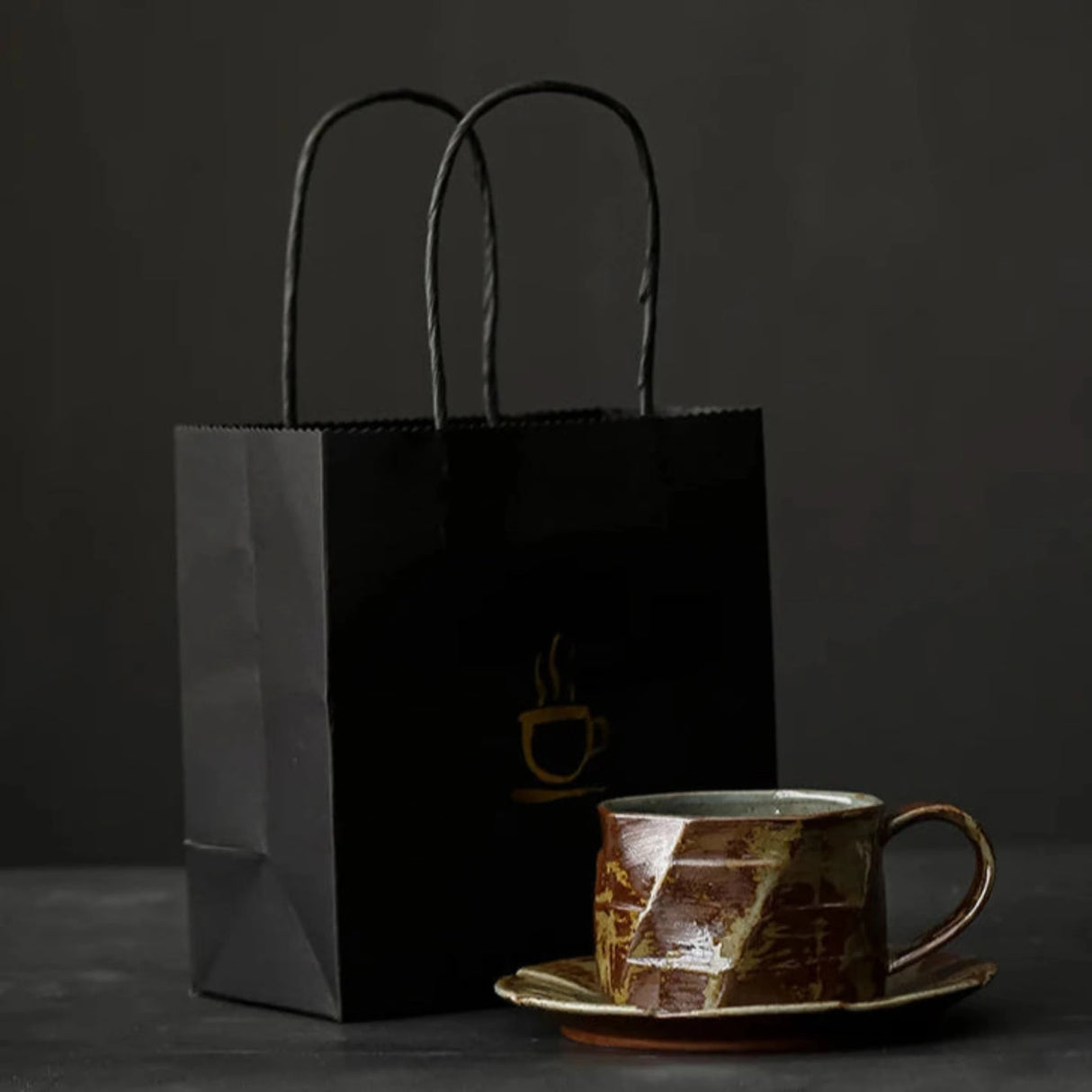 Elegant Ceramic Coffee Mug with Lid and Spoon - Eco-Friendly Gift Set Julia M LifeStyles