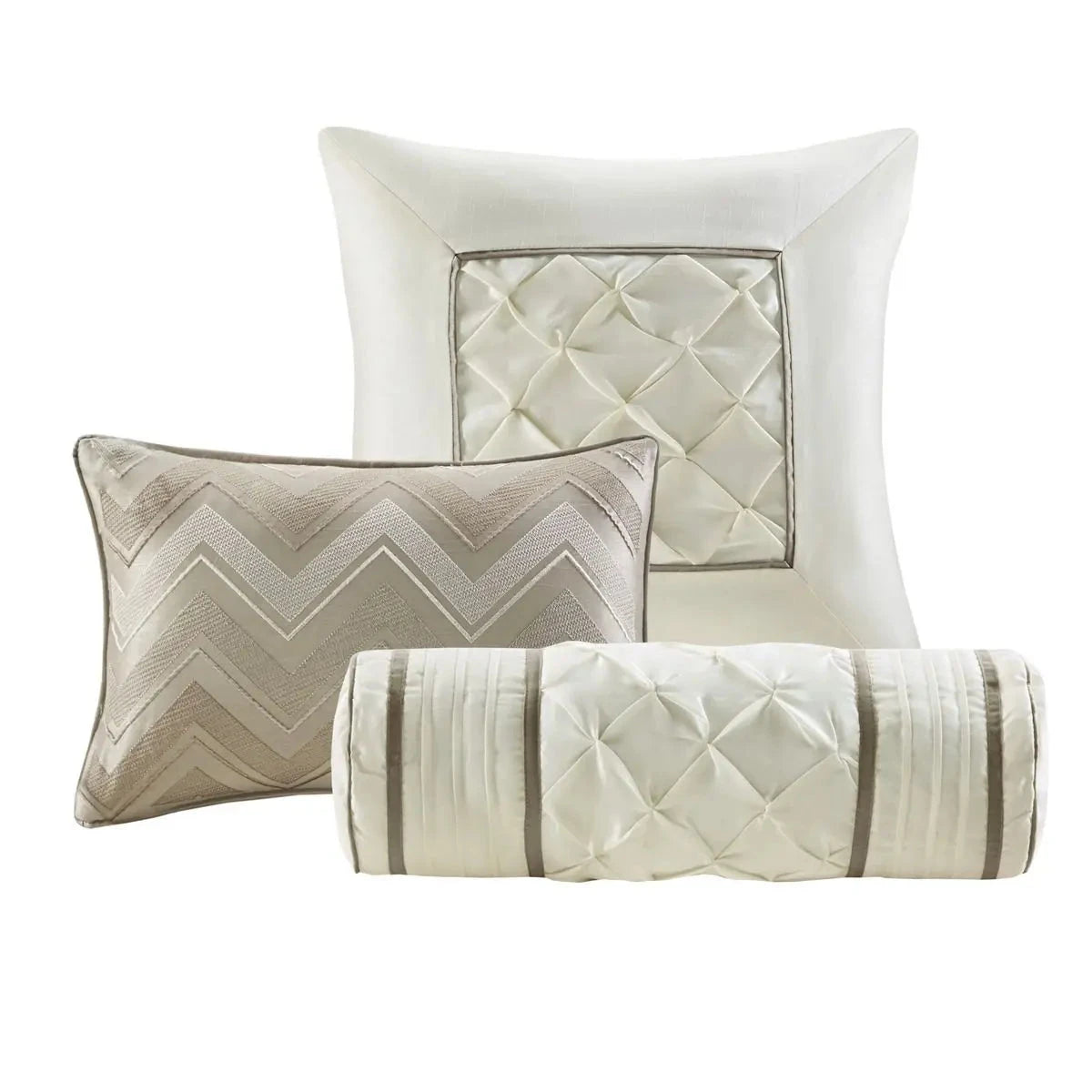 7-Piece Super King Tufted Comforter Set in Solid Pattern for Luxurious Sleep Julia M LifeStyles