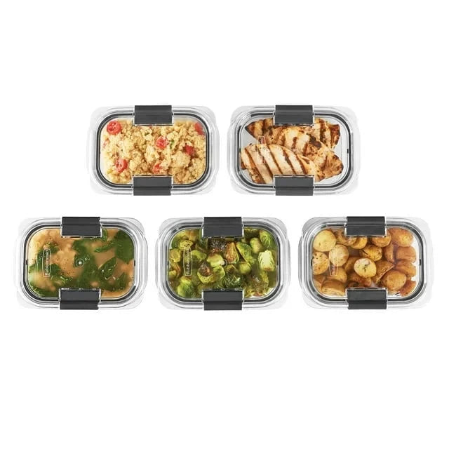 DB 3.2 Cup Food Storage Containers 5 Pack BPA Free Leak-Proof Clear Tritan Plastic Heated Kitchen Organizer Julia M LifeStyles
