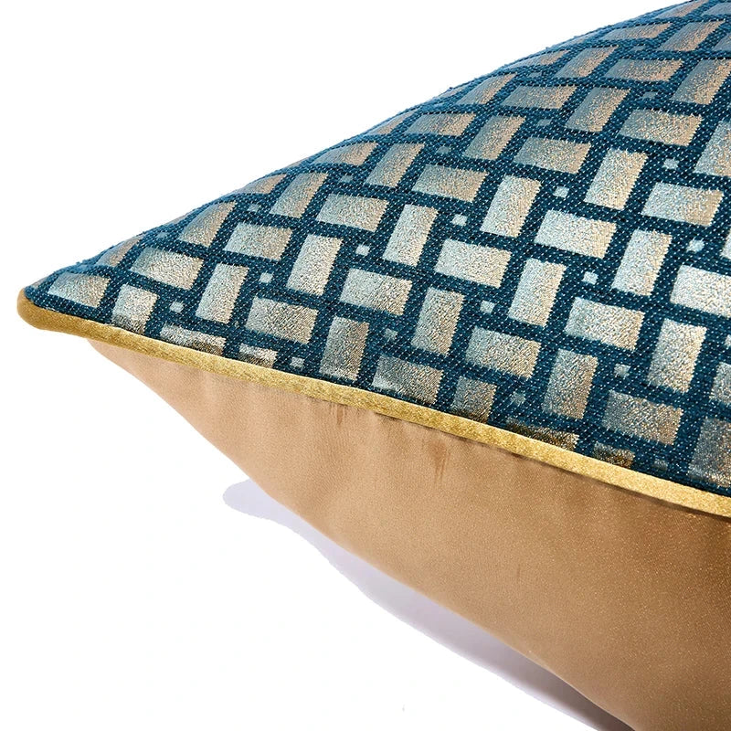 Geometric Luxury Green Pillow Covers 18x18 Inch Farmhouse Decorative Throw Pillow Covers for Home Decor Julia M LifeStyles