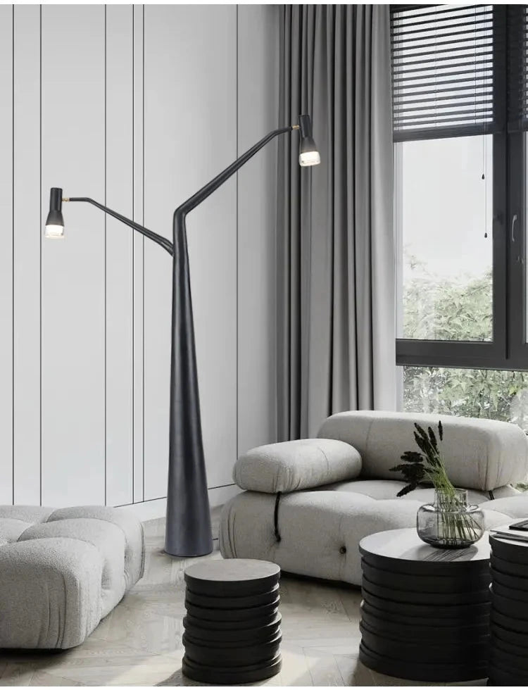 Nordic Modern LED Floor Lamp - Elegant Resin Design for Home and Hospitality Julia M LifeStyles