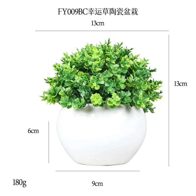 DS Artificial Plants Potted Greenery Green Grass Plastic Faux Topiary Shrubs for Bathroom Home Kitchen Office Farmhouse Decor Julia M LifeStyles