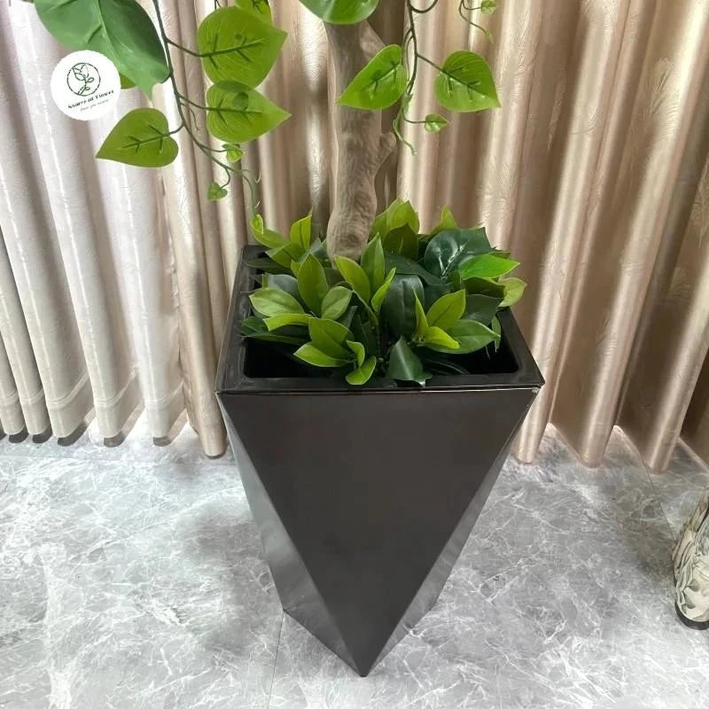 Custom Green Artificial Snowball Tree in Pot for Contemporary Indoor Decor Julia M LifeStyles