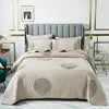 Handmade Bedding Quilts Embroidery Flower 100% Cotton Queen King Size Stitching Patchwork Bedspread 3pcs Quilt Set Julia M LifeStyles