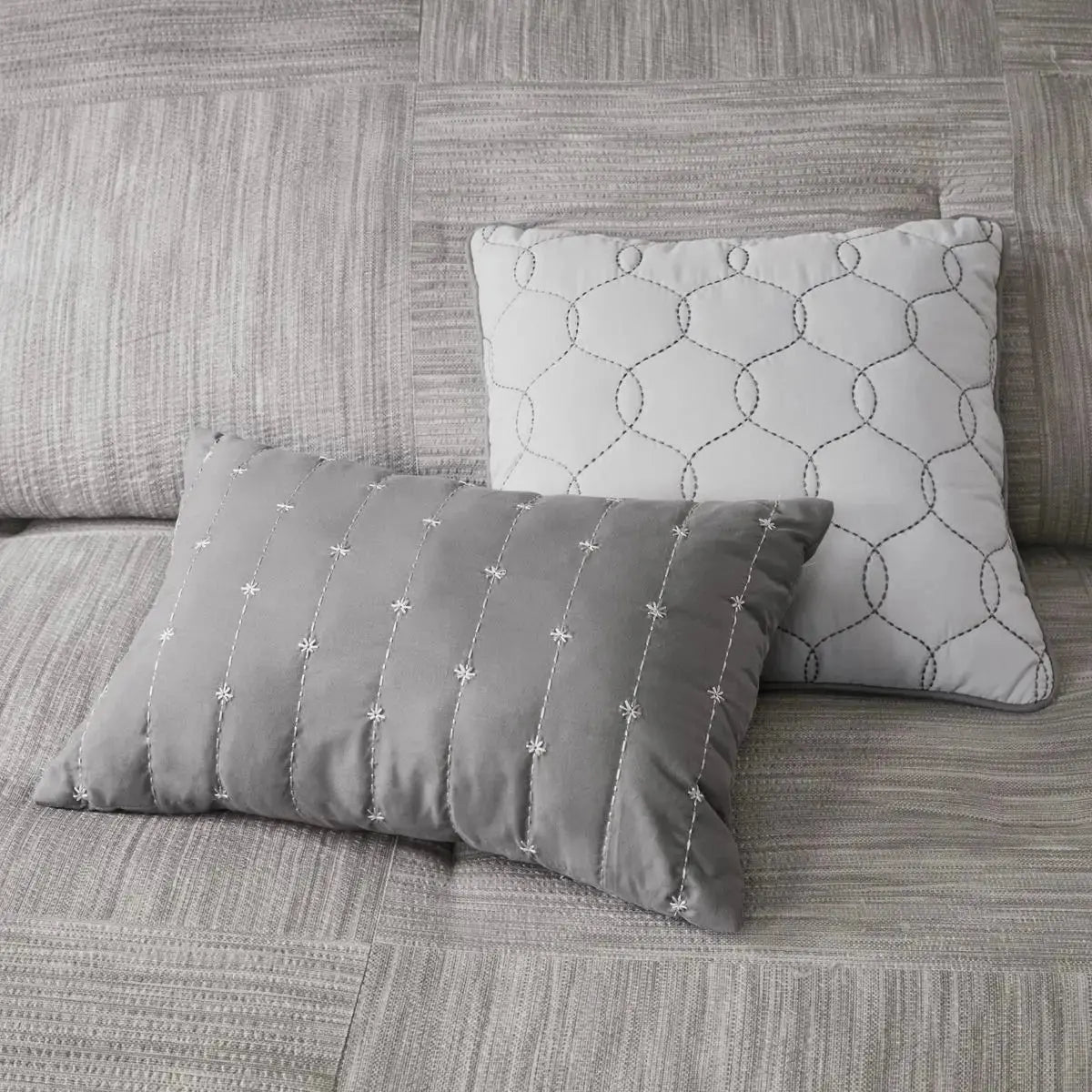 7-Piece Floral Seersucker Comforter Set for King & Super King Beds Julia M LifeStyles