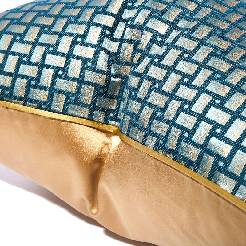 Geometric Luxury Green Pillow Covers 18x18 Inch Farmhouse Decorative Throw Pillow Covers for Home Decor Julia M LifeStyles