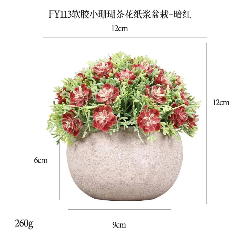 DS Artificial Plants Potted Greenery Green Grass Plastic Faux Topiary Shrubs for Bathroom Home Kitchen Office Farmhouse Decor Julia M LifeStyles