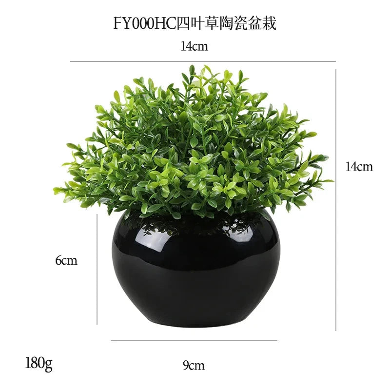 DS Artificial Plants Potted Greenery Green Grass Plastic Faux Topiary Shrubs for Bathroom Home Kitchen Office Farmhouse Decor Julia M LifeStyles
