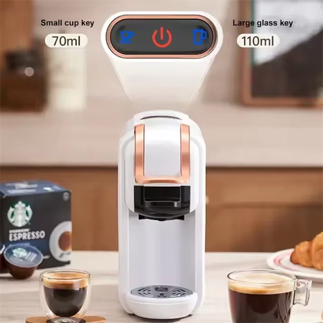 Premium 1450W 5-in-1 Italian Capsule Coffee Maker Julia M LifeStyles