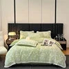 Luxurious Milk Velvet Four-Piece Fall Bedding Set Julia M LifeStyles