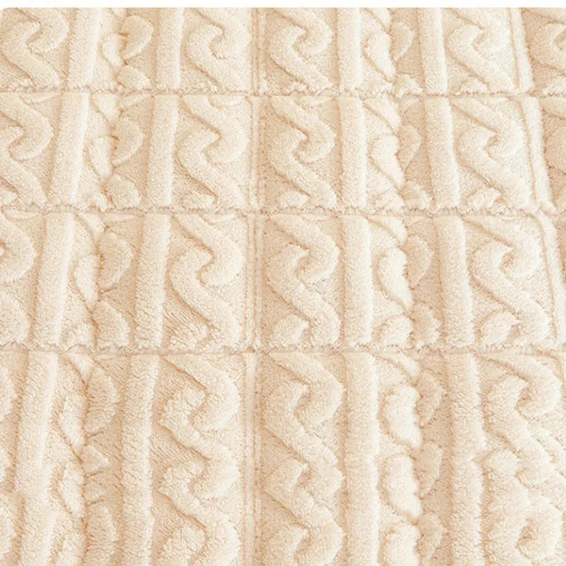 Winter Solid Color Plain Design Thickened Taffeta Velvet Bedding Sheet Folding Milk Velvet Warm Bed Sheet Mattress Julia M LifeStyles