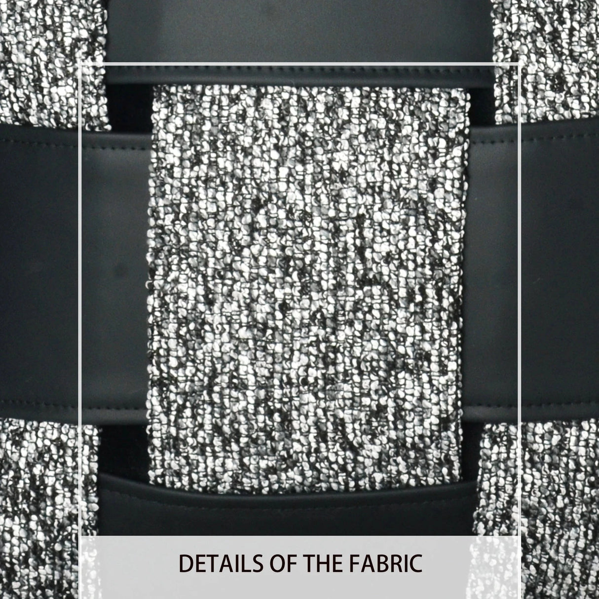 HODON Modern Minimalist, Luxurious, High-end Black and White Spliced Chenille Woven Texture Sofa Pillowcase Julia M LifeStyles