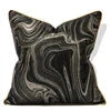 New Style Cushion Cover 50x50 Art Design Black Pillowcase Modern Black Luxury Pillow Covers 18x18 20x20 Inches Julia M LifeStyles