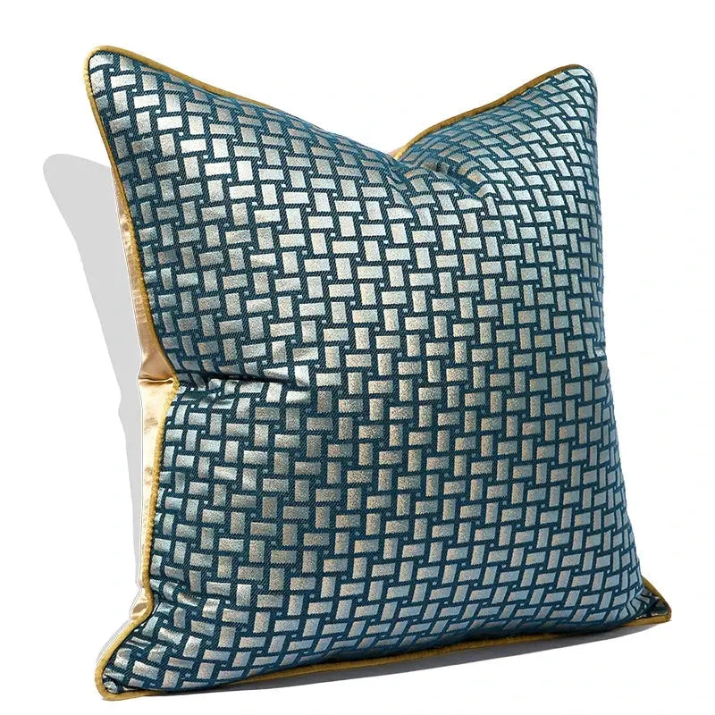 Geometric Luxury Green Pillow Covers 18x18 Inch Farmhouse Decorative Throw Pillow Covers for Home Decor Julia M LifeStyles