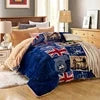 American Style Sleep Aid Flower Nebulous ultra Soft Linen Mink Sherpa Comforter Julia M LifeStyles