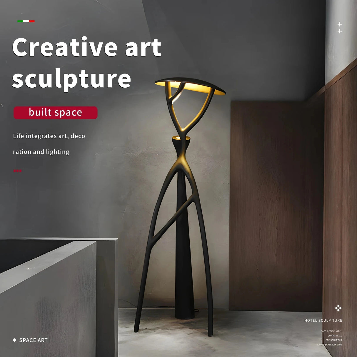 Nordic Modern LED Floor Lamp - Elegant Resin Design for Home and Hospitality Julia M LifeStyles