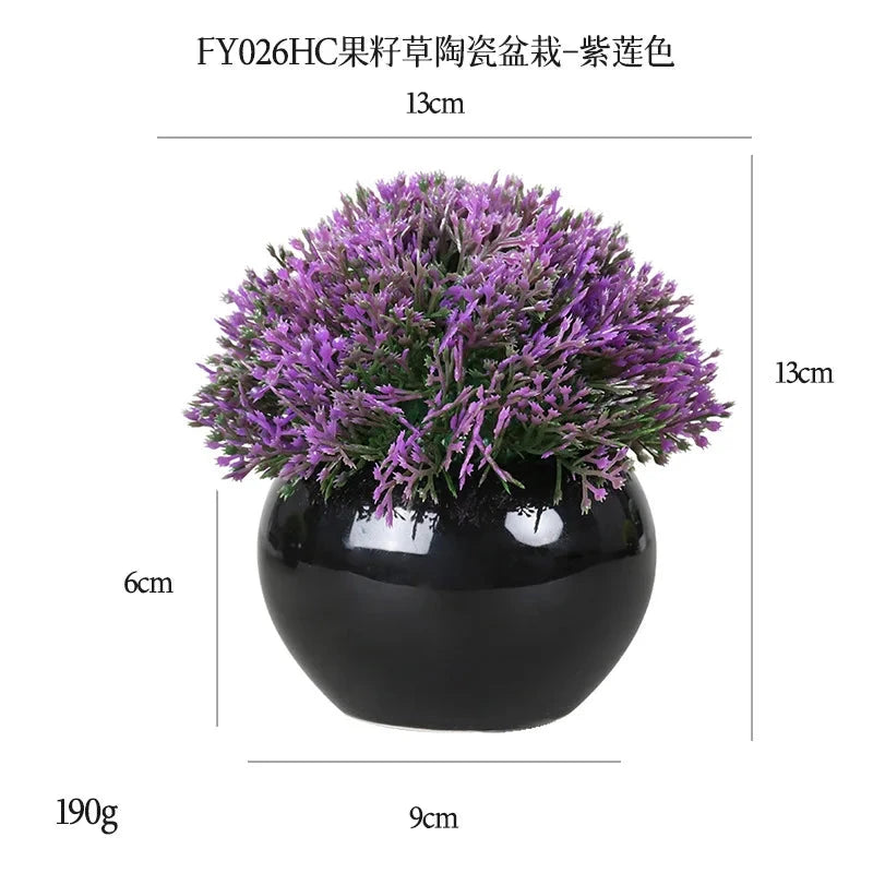 DS Artificial Plants Potted Greenery Green Grass Plastic Faux Topiary Shrubs for Bathroom Home Kitchen Office Farmhouse Decor Julia M LifeStyles