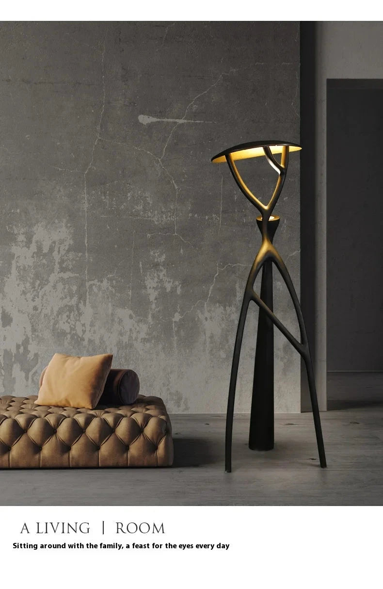 Nordic Modern LED Floor Lamp - Elegant Resin Design for Home and Hospitality Julia M LifeStyles