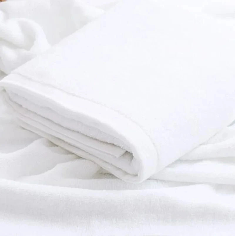 Large Hotel White Cotton Bath Towel for Adults SPA Sauna Beauty Salon Towels Bedspread Bathroom Beach Towel 6 sizes Julia M Home & Kitchen