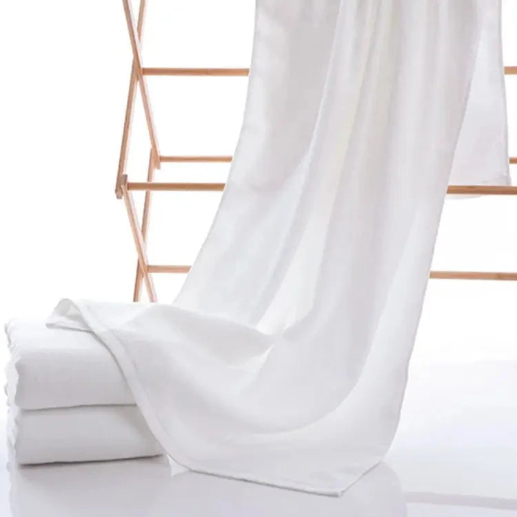 Large Hotel White Cotton Bath Towel for Adults SPA Sauna Beauty Salon Towels Bedspread Bathroom Beach Towel 6 sizes Julia M Home & Kitchen