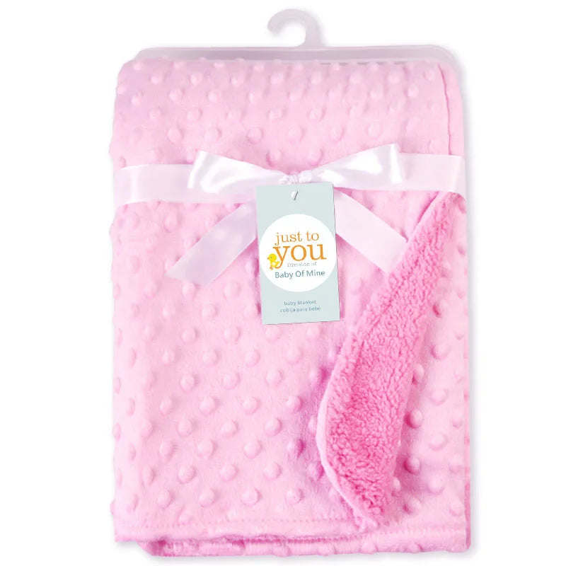 Baby Blanket & Swaddling Newborn Thermal Soft Fleece Blanket Solid Bedding Set Cotton Quilt - Julia M LifeStyles
