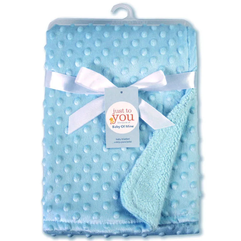 Baby Blanket & Swaddling Newborn Thermal Soft Fleece Blanket Solid Bedding Set Cotton Quilt - Julia M LifeStyles
