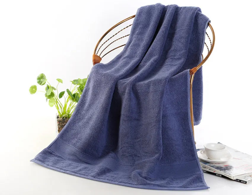 Egyptian Cotton beach towel Terry Bath Towels bathroom 70*140cm 650g Thick Luxury Solid for SPA Bathroom Bath Towels for Adults - Julia M LifeStyles