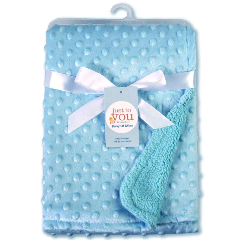 Baby Blanket & Swaddling Newborn Thermal Soft Fleece Blanket Solid Bedding Set Cotton Quilt - Julia M LifeStyles