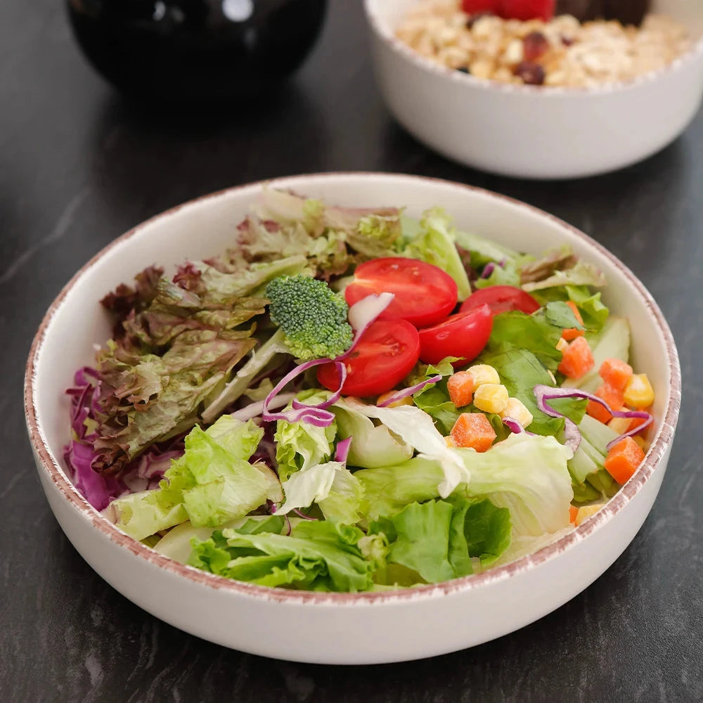 Nordic Style Round Stoneware 20pc Dinnerware Sets Speckled Matt White Plate and Bowl Set Julia M LifeStyles