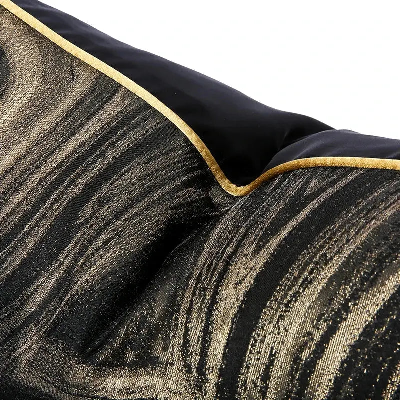 New Style Cushion Cover 50x50 Art Design Black Pillowcase Modern Black Luxury Pillow Covers 18x18 20x20 Inches Julia M LifeStyles